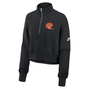 Cincinnati bengals nike womens rewind phoenix half zip sweatshirt Black S
