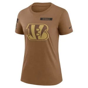 Cincinnati bengals nike womens salute to service legend performance t shirt Brown S