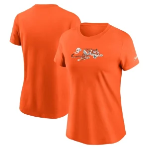 Cincinnati bengals nike womens throwback primary logo t shirt Orange