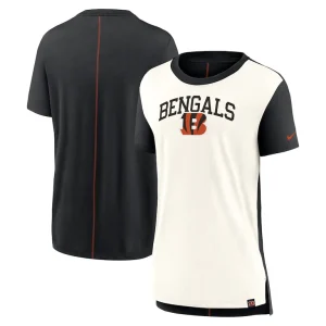 Cincinnati bengals nike womens wordmark tri blend t shirt Creamblack