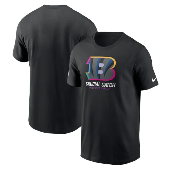 Cincinnati bengals nike youth 2024 nfl crucial catch t shirt Black