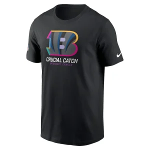 Cincinnati bengals nike youth 2024 nfl crucial catch t shirt Black Yth M