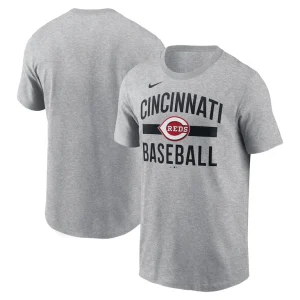 Cincinnati reds nike arched t shirt Heather gray
