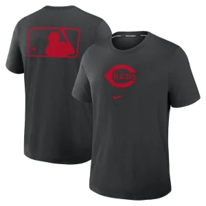 Cincinnati reds nike authentic collection early work tri blend performance t shirt Black