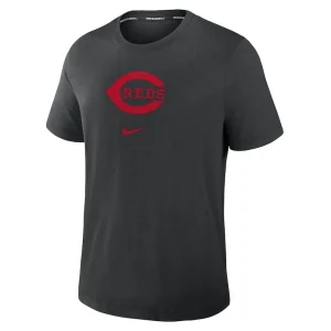 Cincinnati reds nike authentic collection early work tri blend performance t shirt Black M