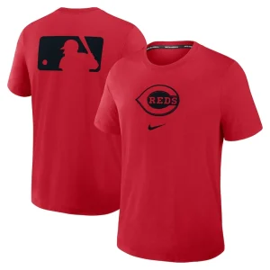 Cincinnati reds nike authentic collection early work tri blend performance t shirt Red