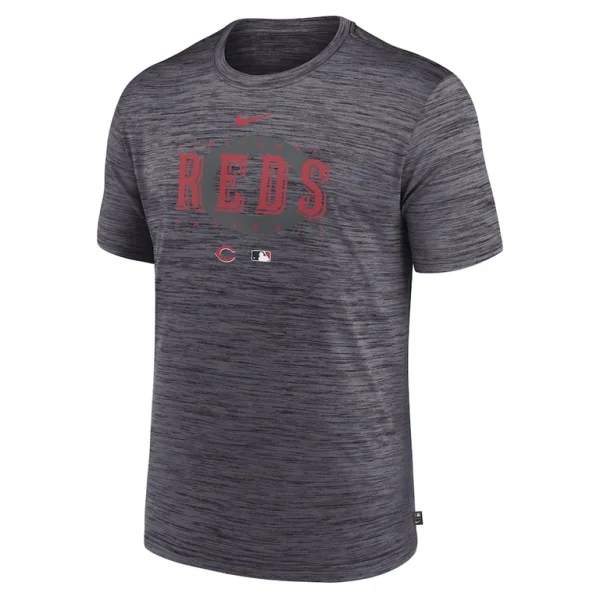 Cincinnati reds nike authentic collection velocity performance practice t shirt Heather charcoal M