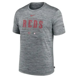 Cincinnati reds nike authentic collection velocity performance practice t shirt Heather gray M