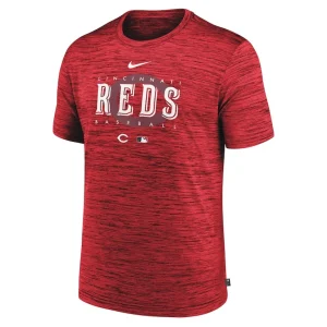 Cincinnati reds nike authentic collection velocity performance practice t shirt Red M