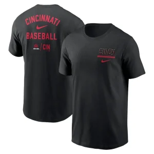 Cincinnati reds nike city connect double t shirt Black