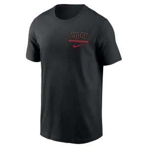 Cincinnati reds nike city connect double t shirt Black M
