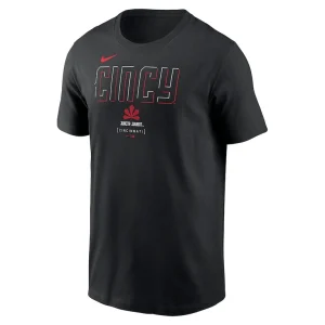 Cincinnati reds nike city connect large logo t shirt Black M