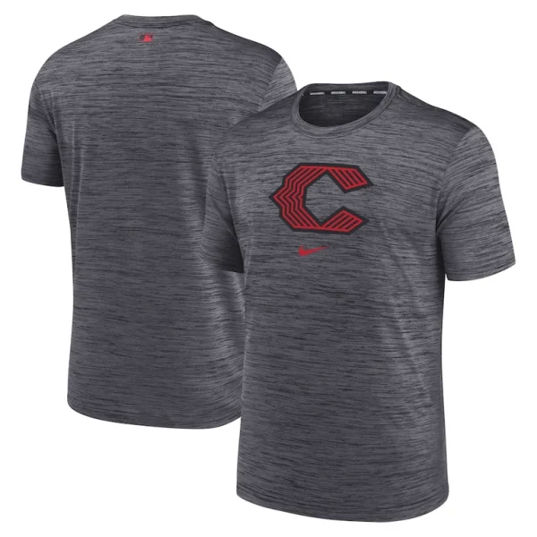 Cincinnati reds nike city connect velocity practice performance t shirt Charcoal