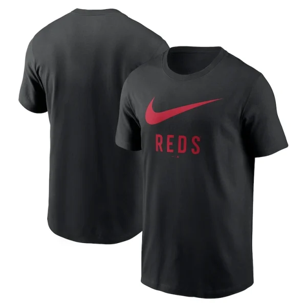 Cincinnati reds nike swoosh t shirt Black