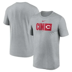 Cincinnati reds nike tricode legend t shirt Heather gray