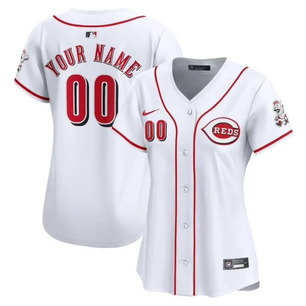 Cincinnati reds nike womens home limited custom jersey White