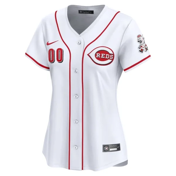 Cincinnati reds nike womens home limited custom jersey White M