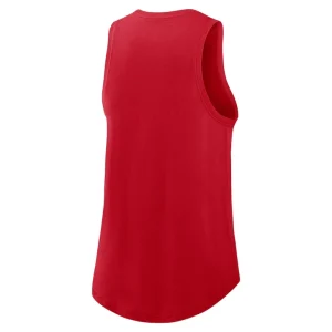 Cincinnati reds nike womens legacy icon high neck performance tank top Red M