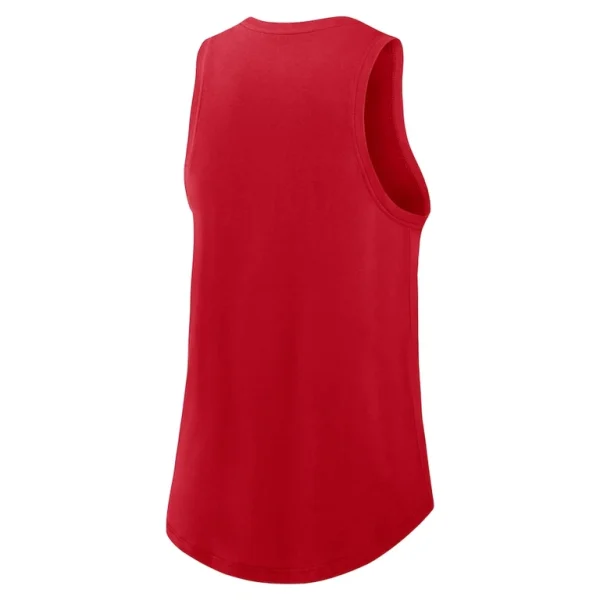 Cincinnati reds nike womens legacy icon high neck performance tank top Red M