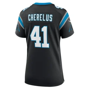 Claudin cherelus carolina panthers nike womens team game jersey Black L