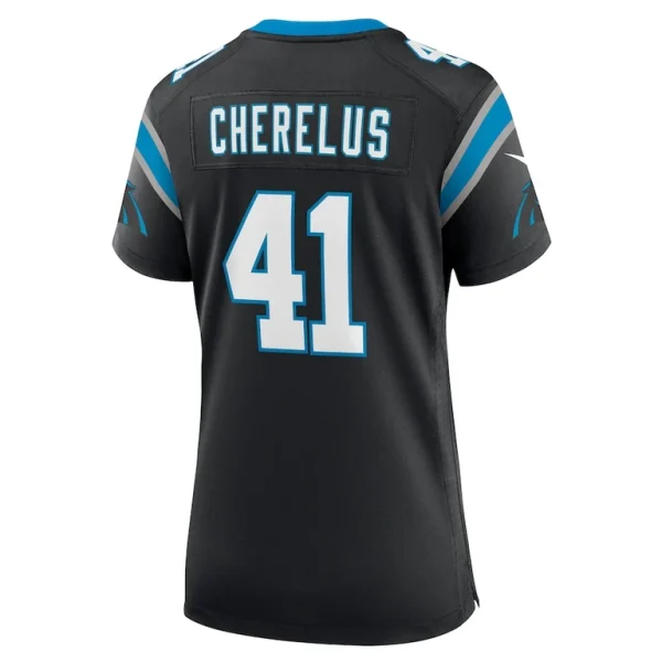 Claudin cherelus carolina panthers nike womens team game jersey Black L