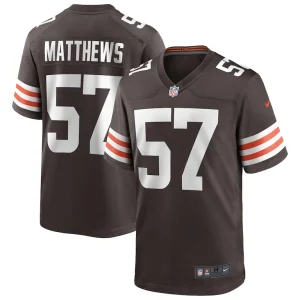 Clay matthews cleveland browns nike game retired player jersey Brown