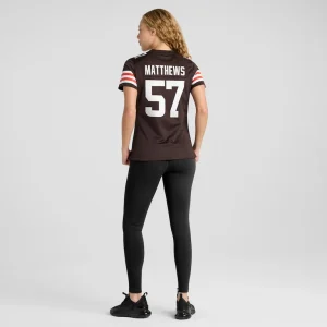 Clay matthews cleveland browns nike womens game retired player jersey Brown 2XL