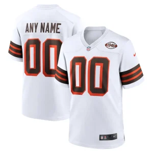 Cleveland browns nike 1946 collection alternate custom jersey White
