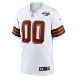 Cleveland browns nike 1946 collection alternate custom jersey White M