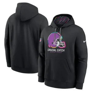 Cleveland browns nike 2024 nfl crucial catch club pullover hoodie Black