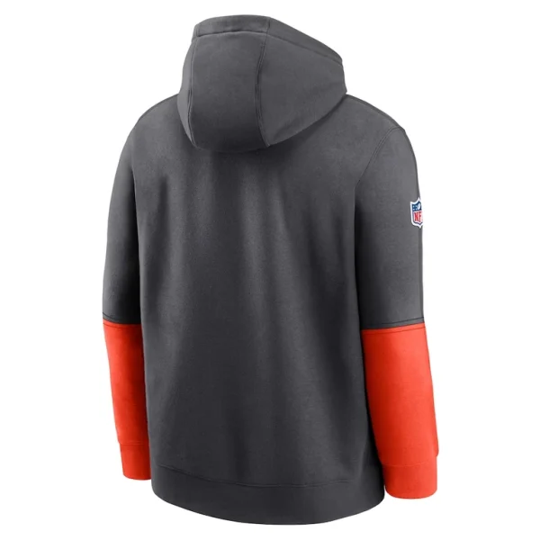 Cleveland browns nike 2024 sideline club pullover hoodie anthracite Multi L