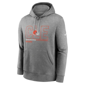Cleveland browns nike city code club fleece pullover hoodie Heathered gray M