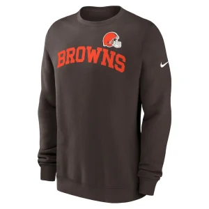 Cleveland browns nike club pullover sweatshirt Brown M