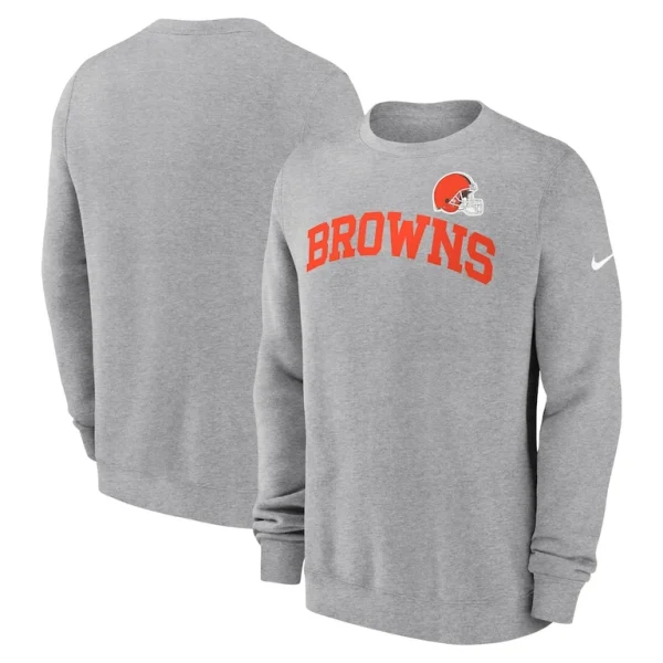 Cleveland browns nike club pullover sweatshirt Heather gray