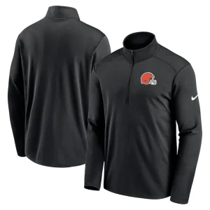 Cleveland browns nike pacer half zip top Black