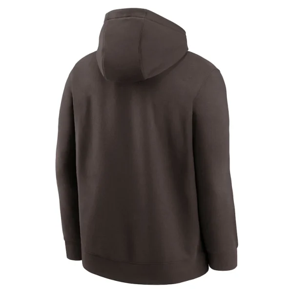 Cleveland browns nike rewind club logo pullover hoodie Brown L