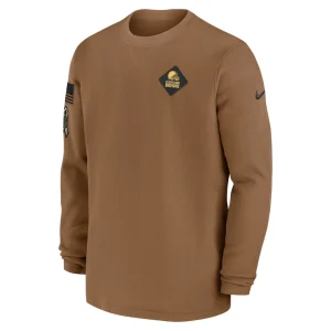 Cleveland browns nike salute to service pullover sweatshirt Brown M