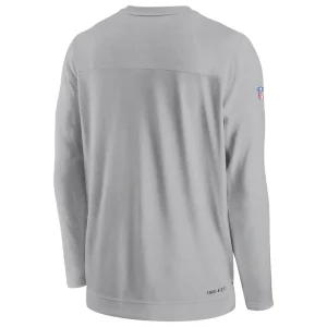 Cleveland browns nike sideline lockup performance pullover sweatshirt Gray L