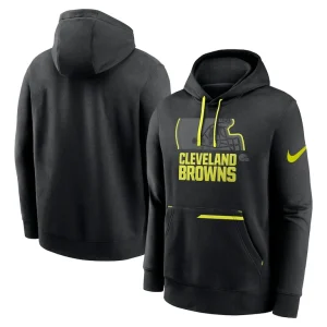 Cleveland browns nike volt pullover hoodie Black