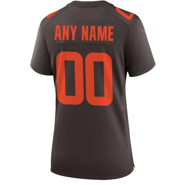 Cleveland browns nike womens alternate custom game jersey Brown L