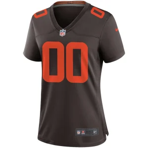 Cleveland browns nike womens alternate custom game jersey Brown M