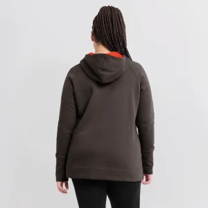 Cleveland browns nike womens asymmetrical raglan full zip hoodie Brown XL
