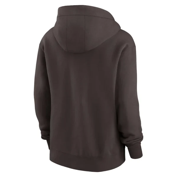 Cleveland browns nike womens phoenix hoodie full zip sweatshirt Brown M