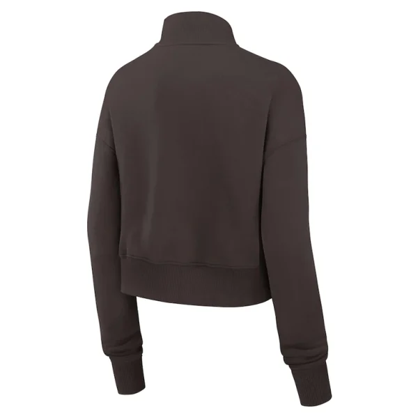 Cleveland browns nike womens rewind phoenix half zip sweatshirt Brown M