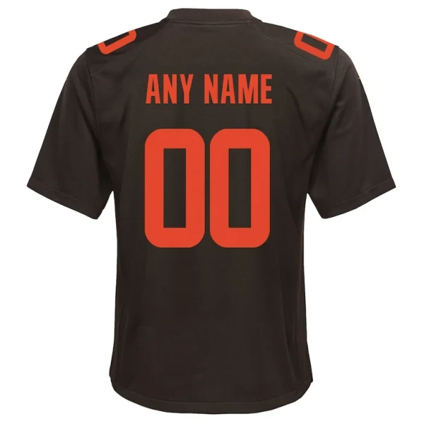 Cleveland browns nike youth alternate custom game jersey Brown Yth L