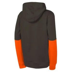 Cleveland browns nike youth club pullover hoodie Brown Yth L