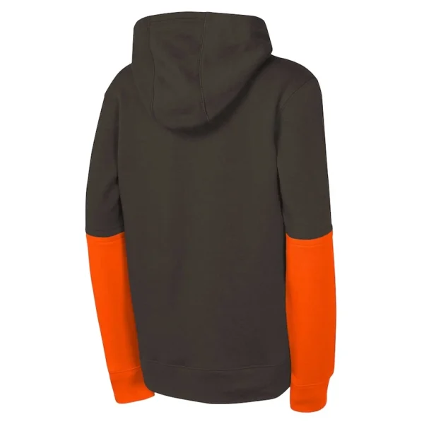 Cleveland browns nike youth club pullover hoodie Brown Yth L