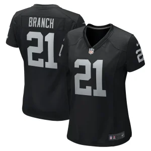 Cliff branch las vegas raiders nike womens retired player game jersey Black