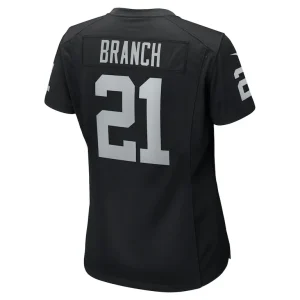 Cliff branch las vegas raiders nike womens retired player game jersey Black L