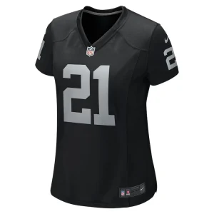 Cliff branch las vegas raiders nike womens retired player game jersey Black M
